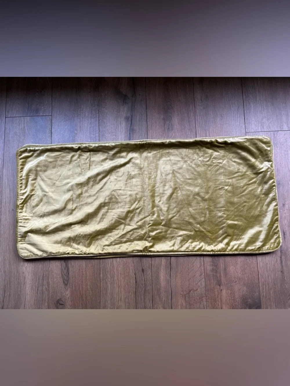 Set of 2 Luxury Velvet Lumbar Pillow Covers 18x40 Chartreuse Gold Designer